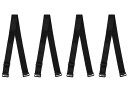 uxcell ブラストラップ 肩ひも ブラストラップ 調節可能 弾性 女性用 ブラック-3 幅15mm