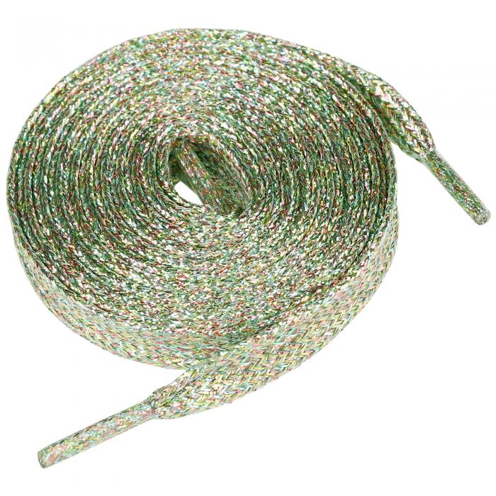 Allegra K フラットシューレース 靴ひも ストリング グリッター シャイニー スパークリング 光の四色 100cm/39.37"