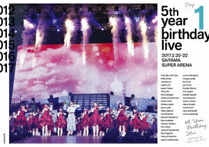 【新品】【DVD】乃木坂46　5th　YEAR　BIRTHDAY　LIVE　2017．2．20−22　SAITAMA　SUPER　ARENA　Day1　乃木坂46