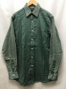 LAUREN RALPH LAUREN ローレンラルフローレン SLIM FIT ヘリンボーン 長袖 ノンアイロン シャツ 緑 サイズ:15 1/2 34/35 【中古】【送料無料】