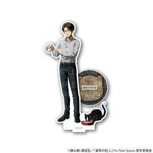 【 05/20 入荷予定】 TVアニメ「進撃の巨人」カフェ(猫) アクリルスタンド(リヴァイ) グッズ