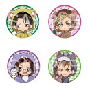 【予約 06/10 入荷予定】 進撃の巨人 缶バッジ (ケモミミパーカー)BOX B ※BOX販売 グッズ