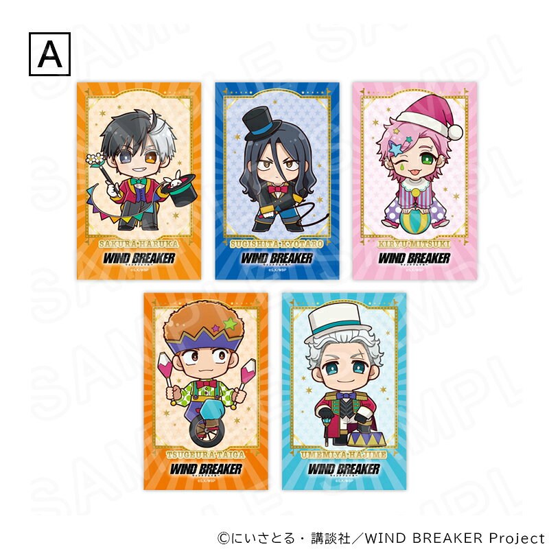 【 08/07 発送予定】 TVアニメ『WIND BREAKER』 チェキ風カードセット サーカスVer A ※セット販売 グッズ