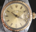 【中古】ROLEX ロレックス オイスターパーペチュアル デイト レディース 腕時計 コンビ K18 6717 6149849
