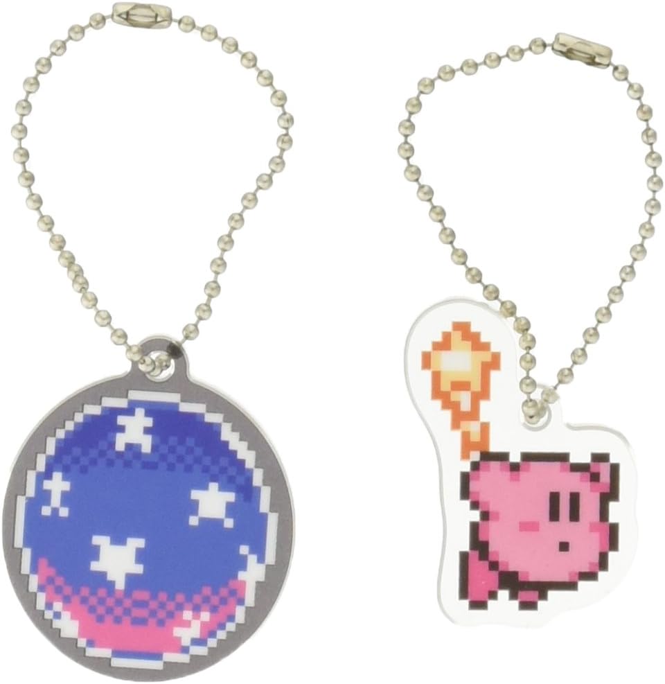乐天商城 - 星のカービィ 夢の泉の物語 1. スターロッド&ナイトメアパワーオーブ アクリルキーホルダー