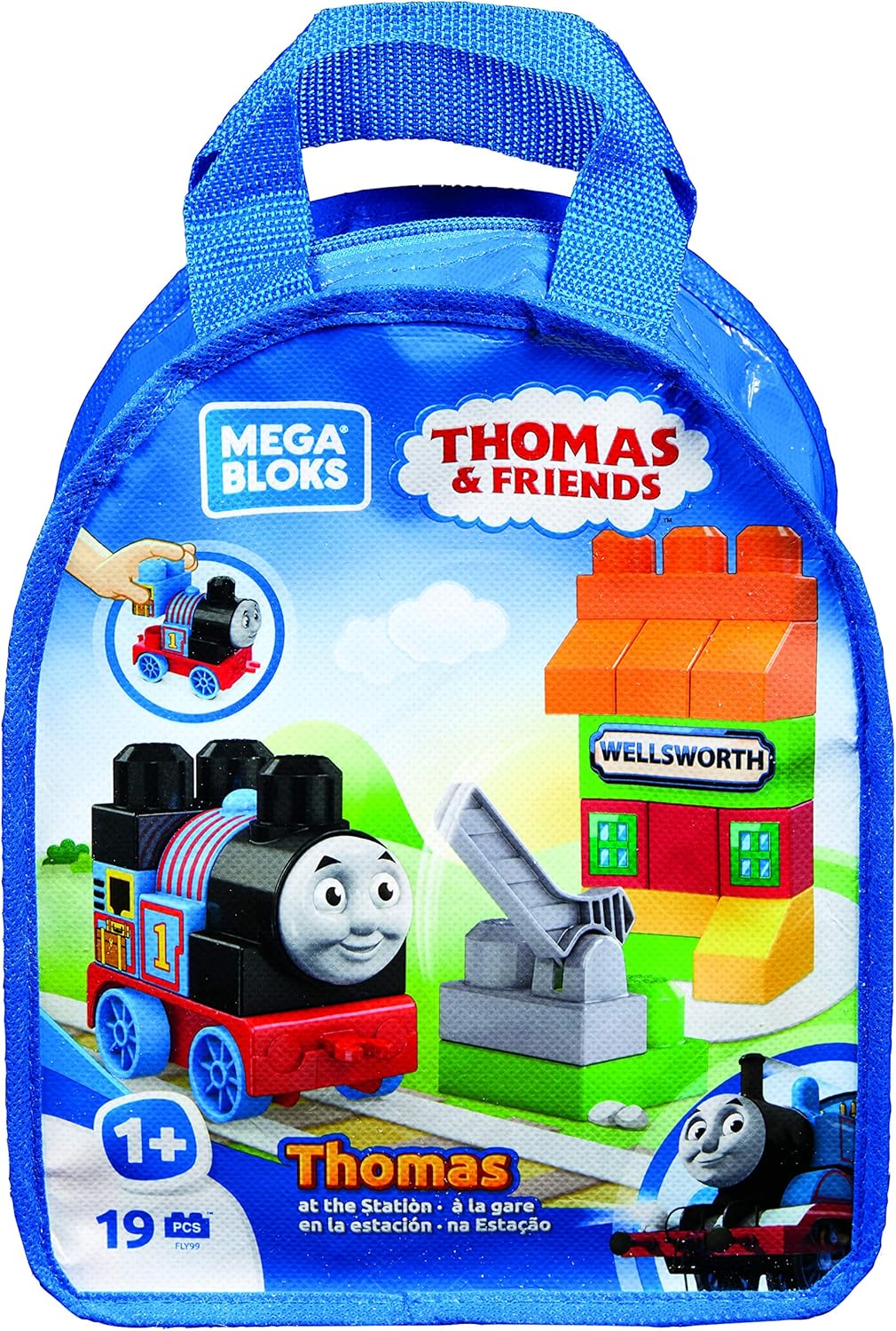 Blocks - フィッシャープライス 1才からのメガブロック トーマスとウェルズワース駅 19ピース FLY99