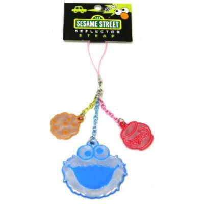 リフレクターチャーム Sesame Street セサミストリート クッキーモンスター ストラップ SS-8162 リフレクターチャーム Sesame Street セサミストリート クッキーモンスター ストラップ SS-8162