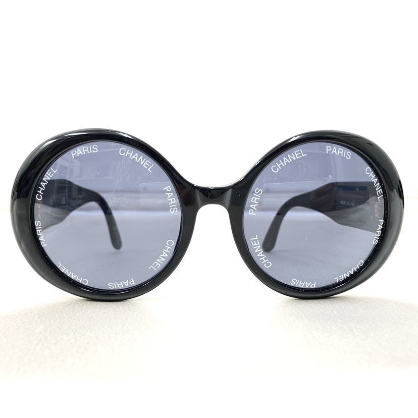 ◆CHANEL シャネル ラウンドロゴ サングラス BK ブランド 01949 94305 ヴィンテージ vintage 正規品 レディース