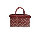 ◆GOYARD ゴヤール ジャージーPM PVC/レザー トートバッグ RD レッド