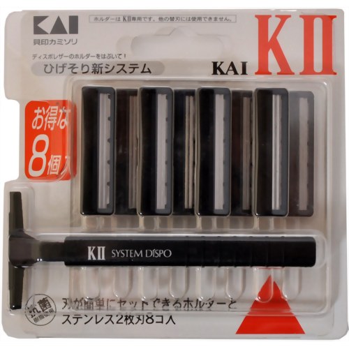 楽天ドレミドラッグひげそり用カミソリ KAI-KII 替刃8個付 4901331010699 【取寄商品】