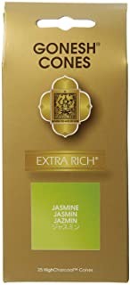 GONESH ガーネッシュ インセンス コーン エクストラリッチ JASMINE ジャスミン (25個入)×1個 078612209012