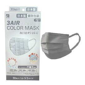 3AIR COLOR MASK 3GA[J[ }XN ӂTCY O[ 30 ~1 4562473882379