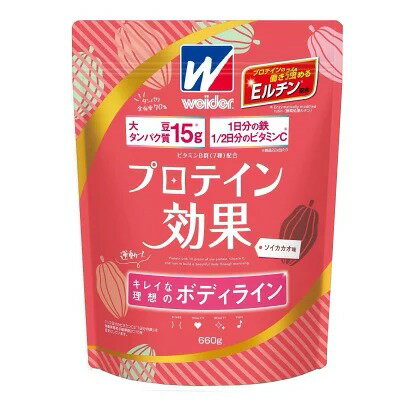 ウイダー プロテイン効果 ソイカカオ味 660g×1個 4902888729249【取寄商品】