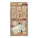 医食同源 立体型プリーツマスク ぴったりフィットグレージュ (7枚入)×1個 4562355182979(4)