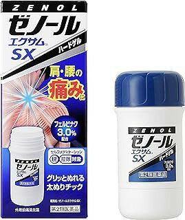 □商品説明 ●フェルビナク3％配合。関節・筋肉・肩の痛みをとります。 ●つらい肩・腰の痛みにグリッと広くぬれる太ぬりチック ・太ぬりチックだから、肩から首すじまで広範囲にしっかりぬれます。 ●こんな時に使いやすい太ぬりチック ・腰の痛みと周辺患部にしっかりぬれます。 ・腕や足の筋肉の痛みに広くぬれます。 【効能 効果】 ・関節痛、筋肉痛、肩こりに伴う肩の痛み、腰痛、打撲、捻挫(ねんざ)、腱鞘炎(手・手首・足首の痛みとはれ)、肘の痛み(テニス肘など) 【用法 用量】 ・1日2〜4回、適量を患部にすり込んでください。 ＜用法・用量に関連する注意＞ ・用法・用量を厳守してください。 ・目に入らないようご注意ください。万一、目に入った場合には、すぐに水又はぬるま湯で洗ってください。なお、症状が重い場合には、眼科医の診療を受けてください。 ・本剤は外用にのみ使用し、内服しないでください。 ・本剤塗布後の患部を、ラップフィルム等の通気性の悪いものでおおわないでください。 ・患部の汗をふきとってから使用してください。 ・容器が直接患部に当たらないように、容器の中の薬剤を4〜5mm出してから使用してください。 ・薬剤底部の受け皿が見え、皿の上面が露出するようになったら、本剤の使用をやめてください。また、受け皿に残った薬剤は無理に使用しないでください。 【成分】 (100g中) フェルビナク：3.0g L-メントール：3.0g 添加物として、イソプロパノール、プロピレングリコール、マクロゴール、ポリオキシエチレン硬化ヒマシ油、ステアリン酸Na、1.3-ブチレングリコール、オレイルアルコール、スクワラン、pH調整剤を含有します。 【使用上の注意】 ＜してはいけないこと＞(守らないと現在の症状が悪化したり、副作用が起こりやすくなります。) 1.次の人は使用しないでください。 (1)本剤又は本剤の成分によりアレルギー症状を起こしたことがある人 (2)ぜんそくを起こしたことがある人 (3)妊婦又は妊娠していると思われる人 (4)15歳未満の小児 2.次の部位には使用しないでください。 (1)目の周囲、粘膜等 (2)湿疹、かぶれ、傷口 (3)みずむし・たむし等又は化膿している患部 ＜相談すること＞ 1.次の人は使用前に医師、薬剤師又は登録販売者に相談してください。 (1)医師の治療を受けている人 (2)薬などによりアレルギー症状を起こしたことがある人 2.使用後、次の症状があらわれた場合は副作用の可能性があるので、直ちに使用を中止し、この説明書きを持って医師、薬剤師又は登録販売者に相談してください。 関係部位：症状 皮膚：発疹・発赤、かゆみ、はれ、ヒリヒリ感、かぶれ まれに次の重篤な症状が起こることがあります。その場合は直ちに医師の診療を受けてください。 症状の名称：症状 ショック(アナフィラキシー)：使用後すぐに、皮膚のかゆみ、じんましん、声のかすれ、くしゃみ、のどのかゆみ、息苦しさ、動悸、意識の混濁等があらわれます。 3.1週間位使用しても症状がよくならない場合は使用を中止し、この説明書きを持って医師、薬剤師又は登録販売者に相談してください。 【保管及び取扱い上の注意】 (1)直射日光の当たらない涼しい所に保管してください。 (2)揮発性がありますので、使用後はキャップをきちんと閉めて、外気にふれないようにしてください。 (3)小児の手の届かない所に保管してください。 (4)他の容器に入れかえないでください。(誤用の原因になったり品質が変わります。) (5)本剤を火気に近づけないでください。また、使用後は火中に投じないでください。 (6)塗料(家具、塗装床、アクセサリー等)、化繊、絹、皮革等に付着すると変質することがありますので、ご注意ください。 (7)使用期限が過ぎた製品は使用しないでください。また、開封後は使用期限内であっても、品質保持の点からなるべく速やかに使用してください。 【内容量】 43g 【発売元、製造元、輸入元又は販売元】 販売元 大鵬薬品工業株式会社 〒101-8444 東京都千代田区神田錦町1-27 お客様相談室：03-3293-4509(9：00-17：30 土・日・祝日を除く) 製造販売元 三笠製薬株式会社 〒176-0012 東京都練馬区豊玉北2-3-1 【ブランド】 ゼノール □JANコード 4987117372014 □商品区分・原産国または生産国 【第2類医薬品】・日本 広告文責　有限会社VISIONARYCOMPANY　 ドレミドラッグ　登録販売者　岩瀬　政彦 電話番号:072-866-6200 【医薬品販売における記載事項】 ※パッケージデザイン等は予告なく変更されることがあります。【IG11】