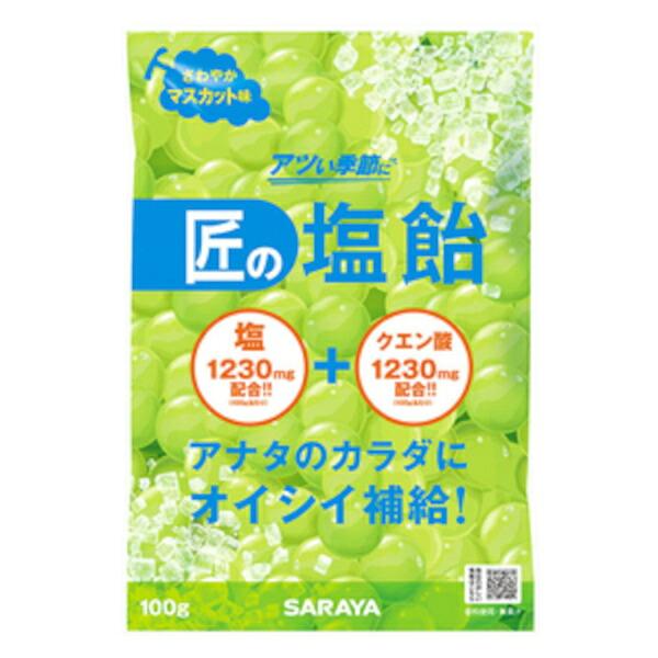 Rakuten - 匠の塩飴 さわやかマスカット味 (100g)×1個 4987696279841【健康食品】