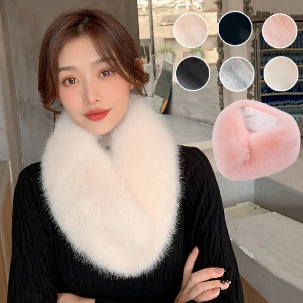 ファー マフラー レディース スヌード ファー ティペット マフラー レディース ネックウォーマー ストール フェイクファー エコファー