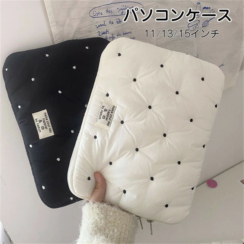 送料無料 パソコンケース PCケース インナーバッグ ノートパソコンバッグ 衝撃吸収 保護ケース もこもこ 11インチ 13-14インチ 15-15.