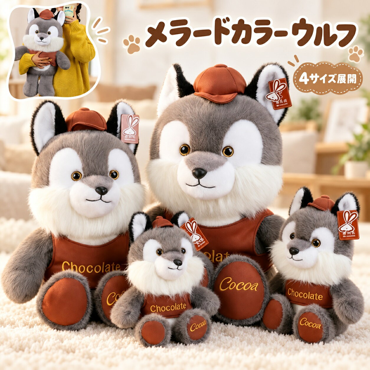 楽天市場】オオカミのぬいぐるみの通販