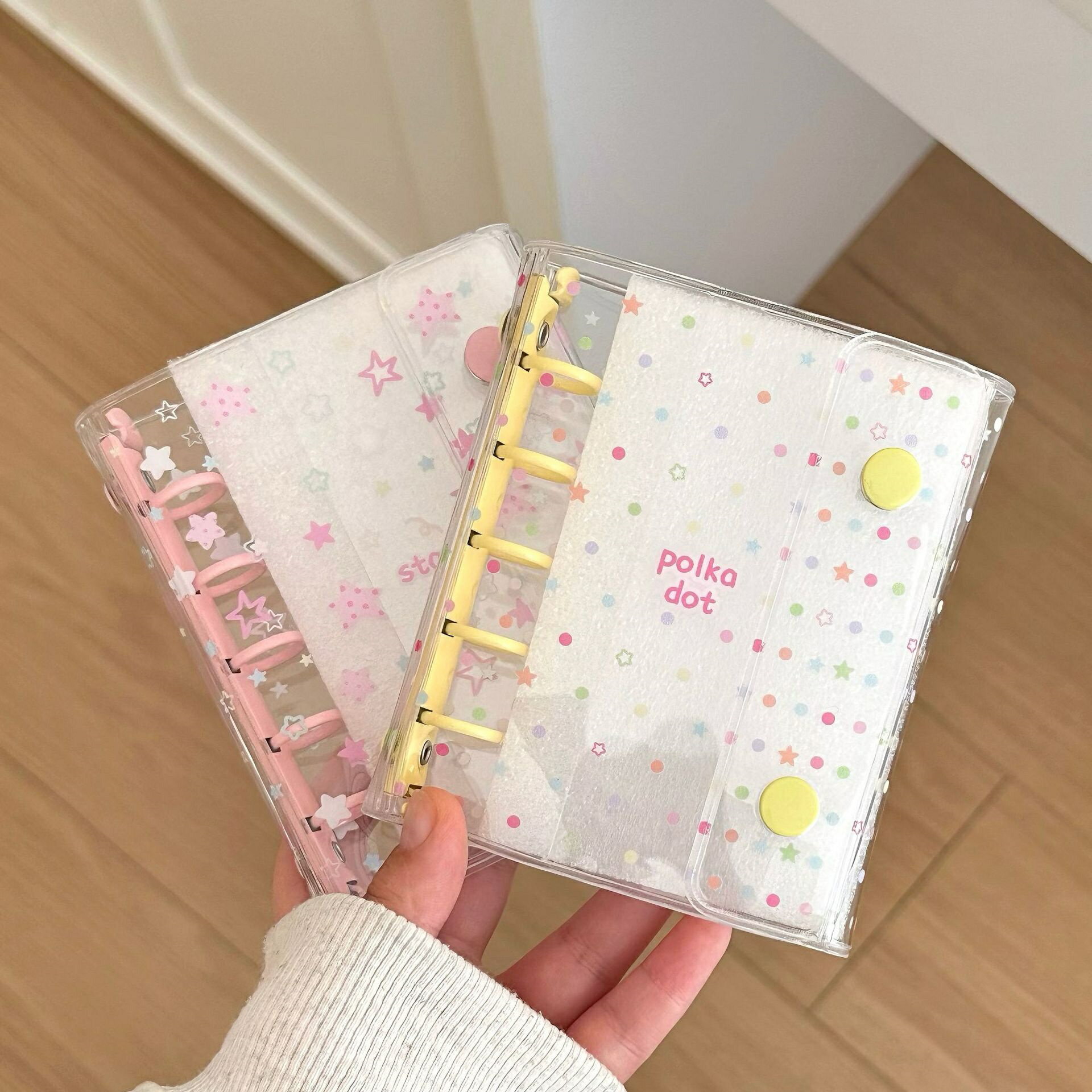 [ SNSで話題] シール帳 M5システム手帳 シール帳カバーシール帳 透明 シールバインダーシール帳 女の子 シール帳 バインダー 透明シール