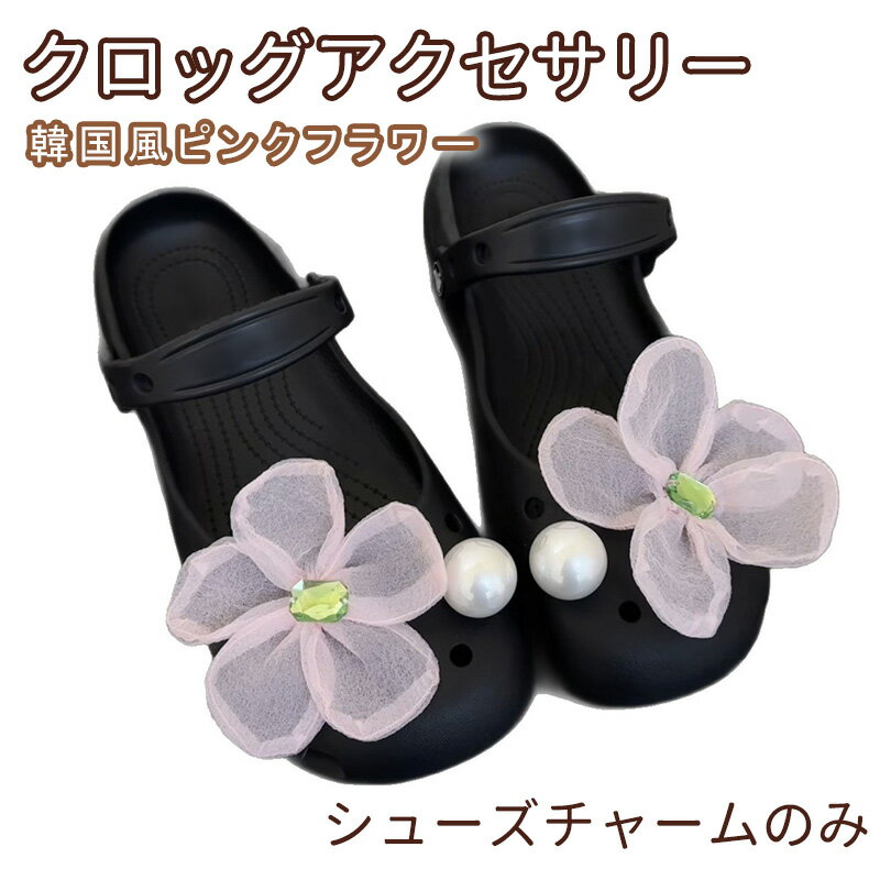 シューズチャーム クロッグサンダル用アクセサリー サンダル用装飾 靴飾り シューズアクセサリー DIY シューズデコ 靴用チャーム 靴用アクセサリー レディース キッズ 大人用 サンダル装飾 パールデザイン キラキラ 可愛い おしゃれ シューズデコパーツ