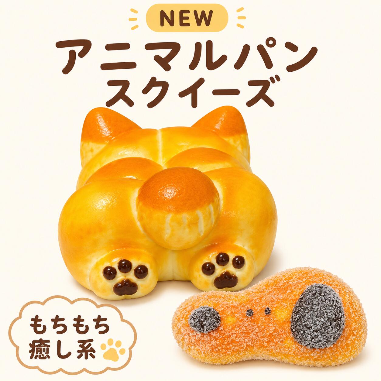 スクイーズパンスクイーズわんちゃんパンねころびわんちゃんパン犬顔パンアニマルスクイーズおもちゃもちもち超しっとりスローリバウンド握るストレス解消癒し系動物デザインかわいいソフト触感学生向け暇つぶし指先トイプレゼントギフト人気おすすめインテリアフェイクパン