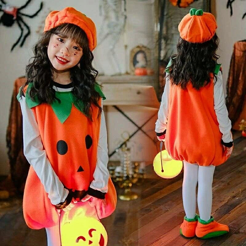 ¡Halloween Cosplay Kids Costume Kids One Piece Top 3 puntos de configuración Camiseta Jumpers Pequeña Chica Curiosa Camiseta Interesante Camiseta Camiseta De Fiesta