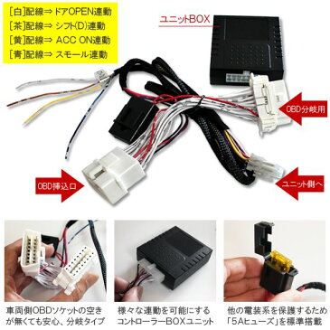 OBD2 電源取り出し 配線キット レーダー スモール イルミ パーツ カスタム ドレスアップ