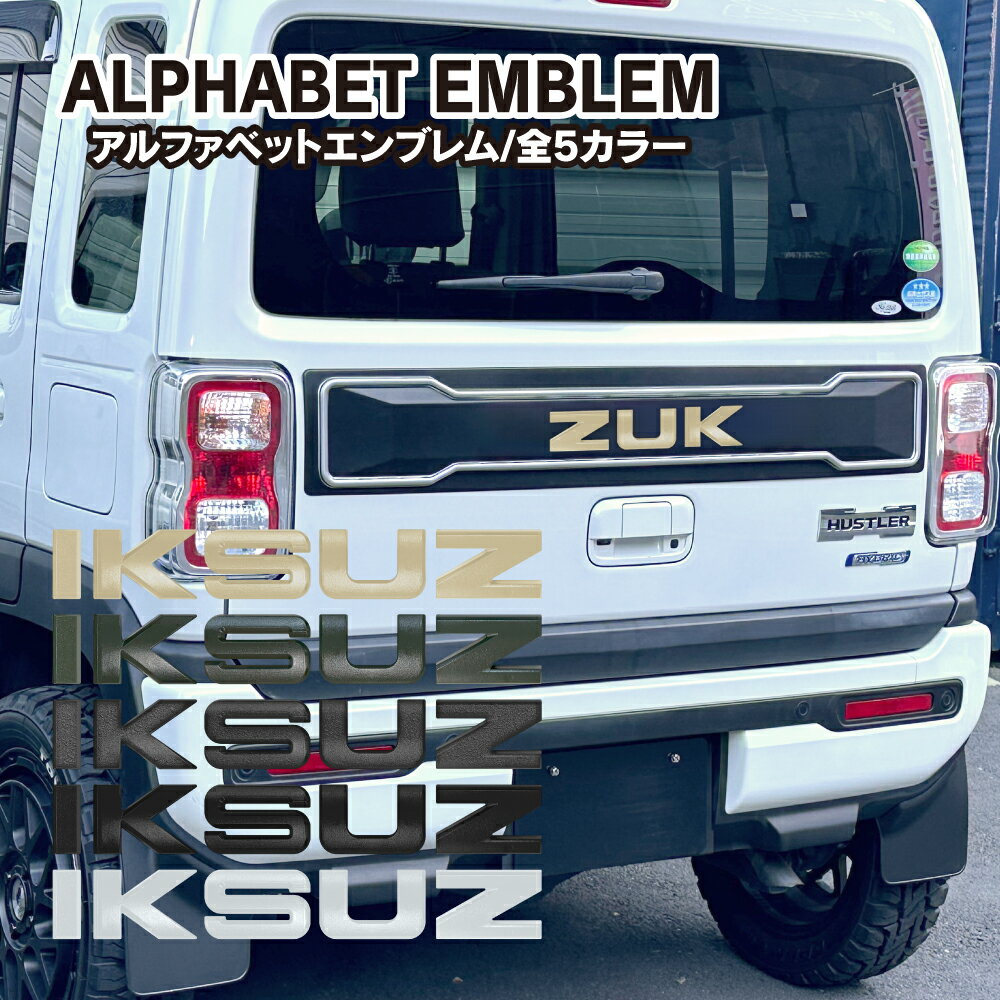SUZUKI スズキ アルファベット エンブレム ロゴ フロント グリル リア 汎用 マーク カスタム パーツ アクセサリー P30
