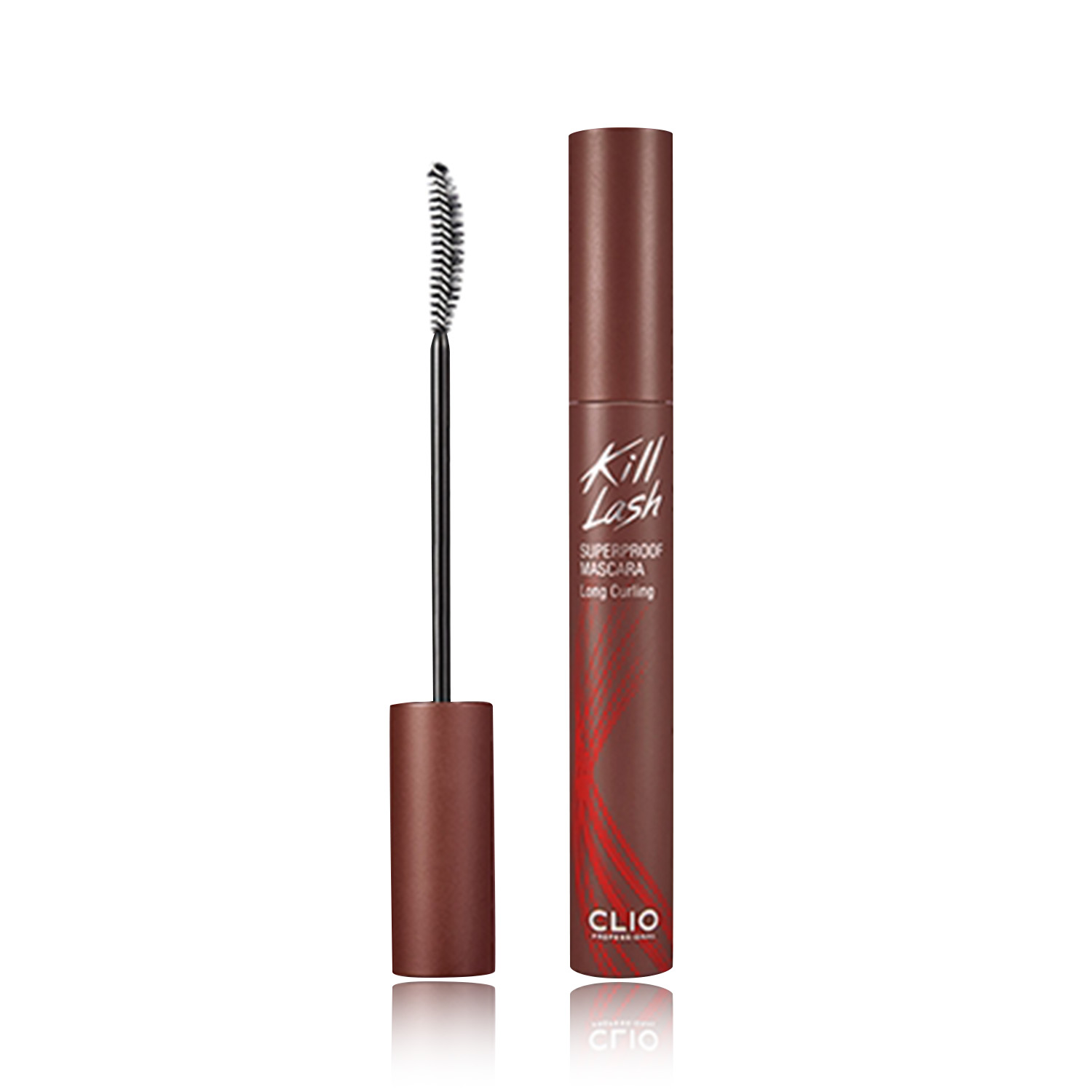 ≪ポイント3倍＋1000円OFFクーポン配布≫ CLIO KillLash Super Proof Mascara ROSE BROWN BR02 クリオ キルラッシュスーパープルーフマスカラ ローズブラウン BR02 マスカラ ブラウン 韓国コスメ ボリューム ロング まつ毛 まつげ アイメイク cl004