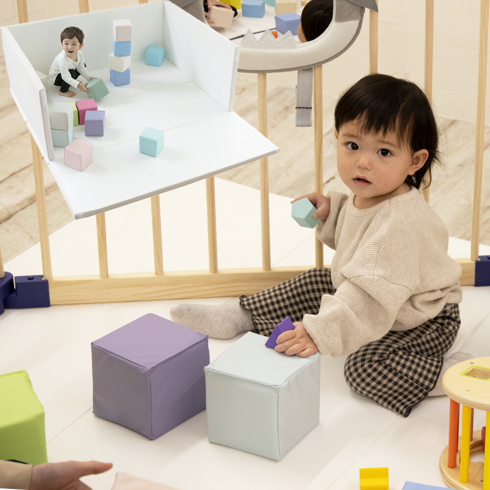 【最大1000円OFFクーポン&P2倍】doridori 室内 おもちゃ クッション ブロック キューブ型 柔らかい 安全 クッション …