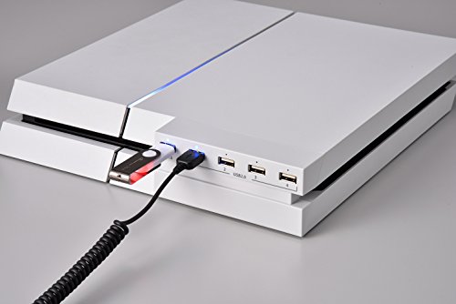 【新品】 PS4用 一体型5ポートUSBハブ ホワイト lok26k6