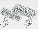 【新品】 ステンレスピンチ ( 洗濯ばさみ ) 24個 セット 丈夫 錆びにくい 洗濯物 ステンレス (洗濯ばさみ 24個) 9n2op2j