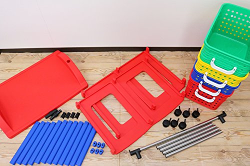 【新品】 和泉化成 キッズ ハンガーバスケット4W型キャスター付 (66×44.5×高125cm) oyj0otl