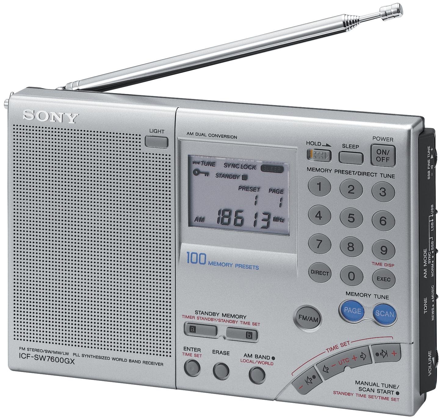 【中古】【非常に良い】SONY ICF-SW7600GR FMラジオ