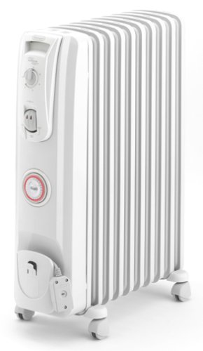 【中古】【非常に良い】DeLonghi オイル・ラジエターヒーター L字型フラットフィン10枚 ライ ...