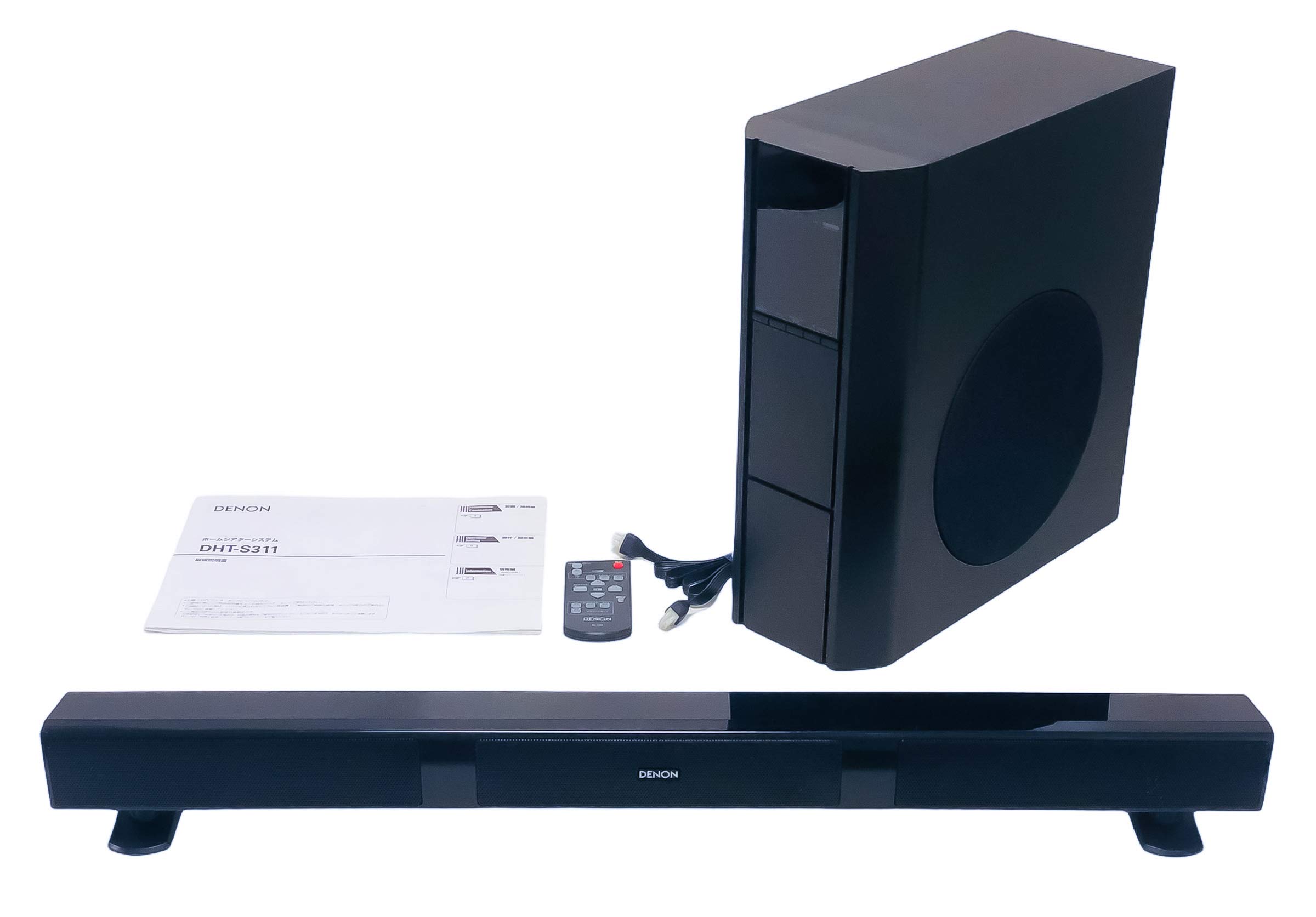 【中古】【非常に良い】DENON フロントサラウンドシアターシステム ブラック DHT-S311K