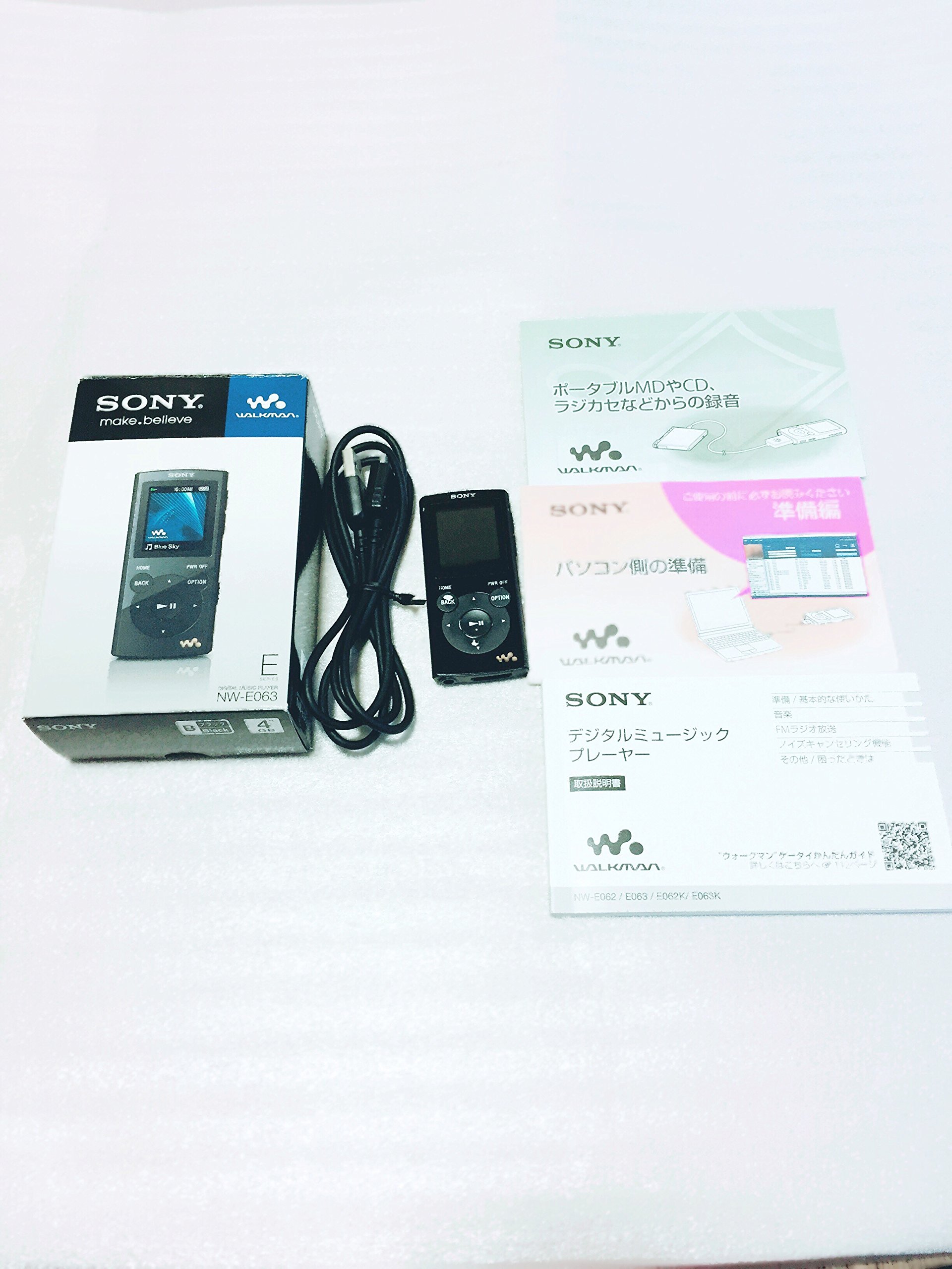【中古】【非常に良い】SONY ウォークマン Eシリーズ 4GB ブラック NW-E063/B
