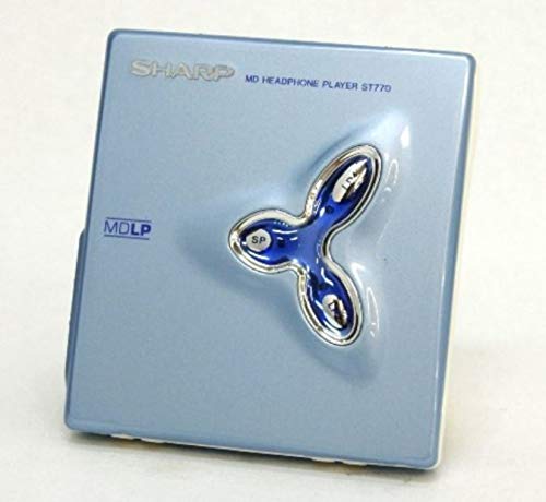 【中古】【非常に良い】シャープ ポータブルMDプレイヤー MD-ST770-A MDLP対応 ブルー