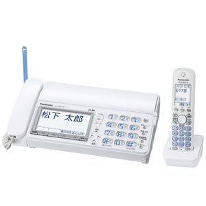 【中古】【非常に良い】パナソニック おたっくす デジタルコードレスFAX 子機1台付き DECT準拠方式 ホワイト KX-PD601DL-W