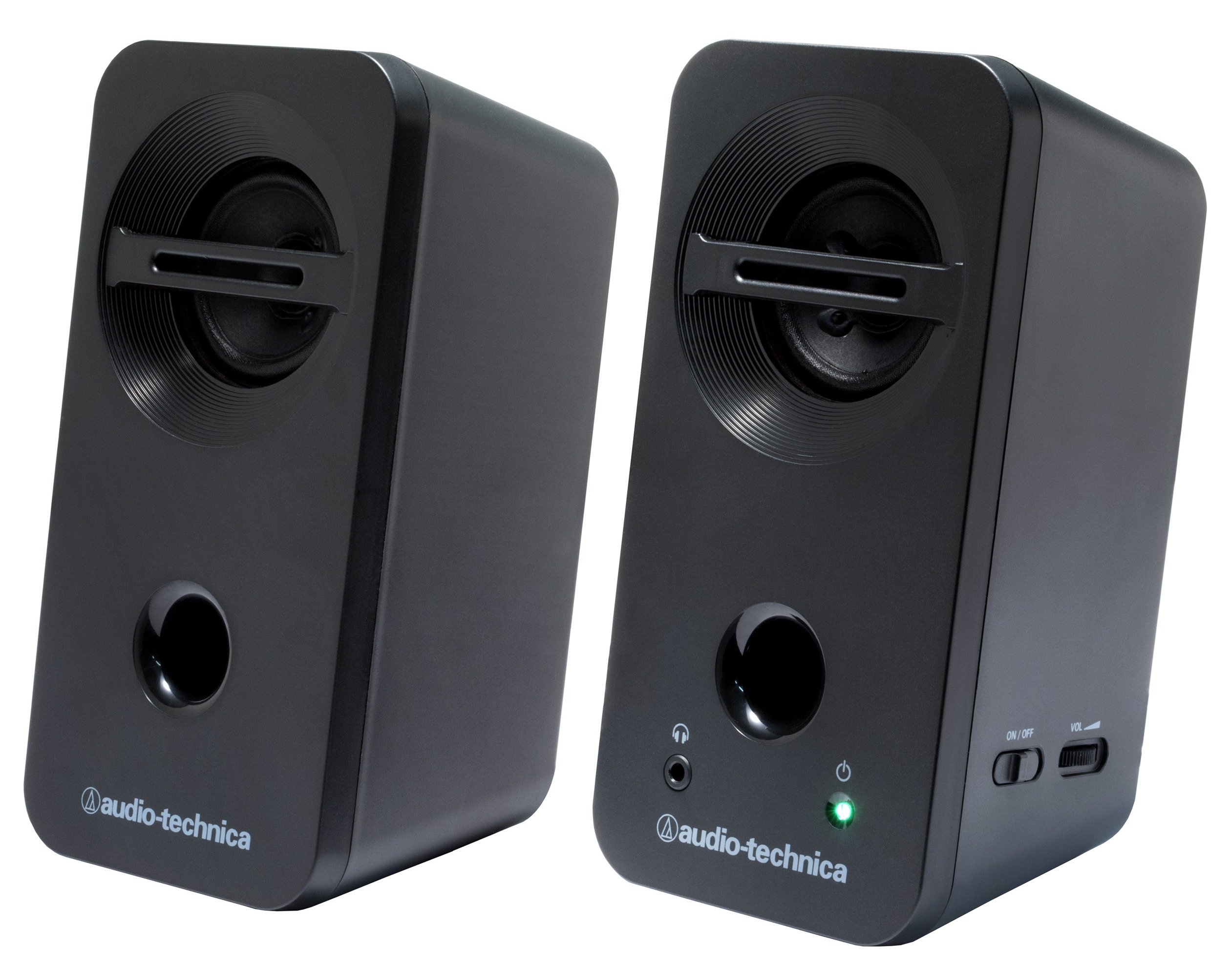 【中古】【非常に良い】オーディオテクニカ デスクトップスピーカー ブラック AT-SP93 BK