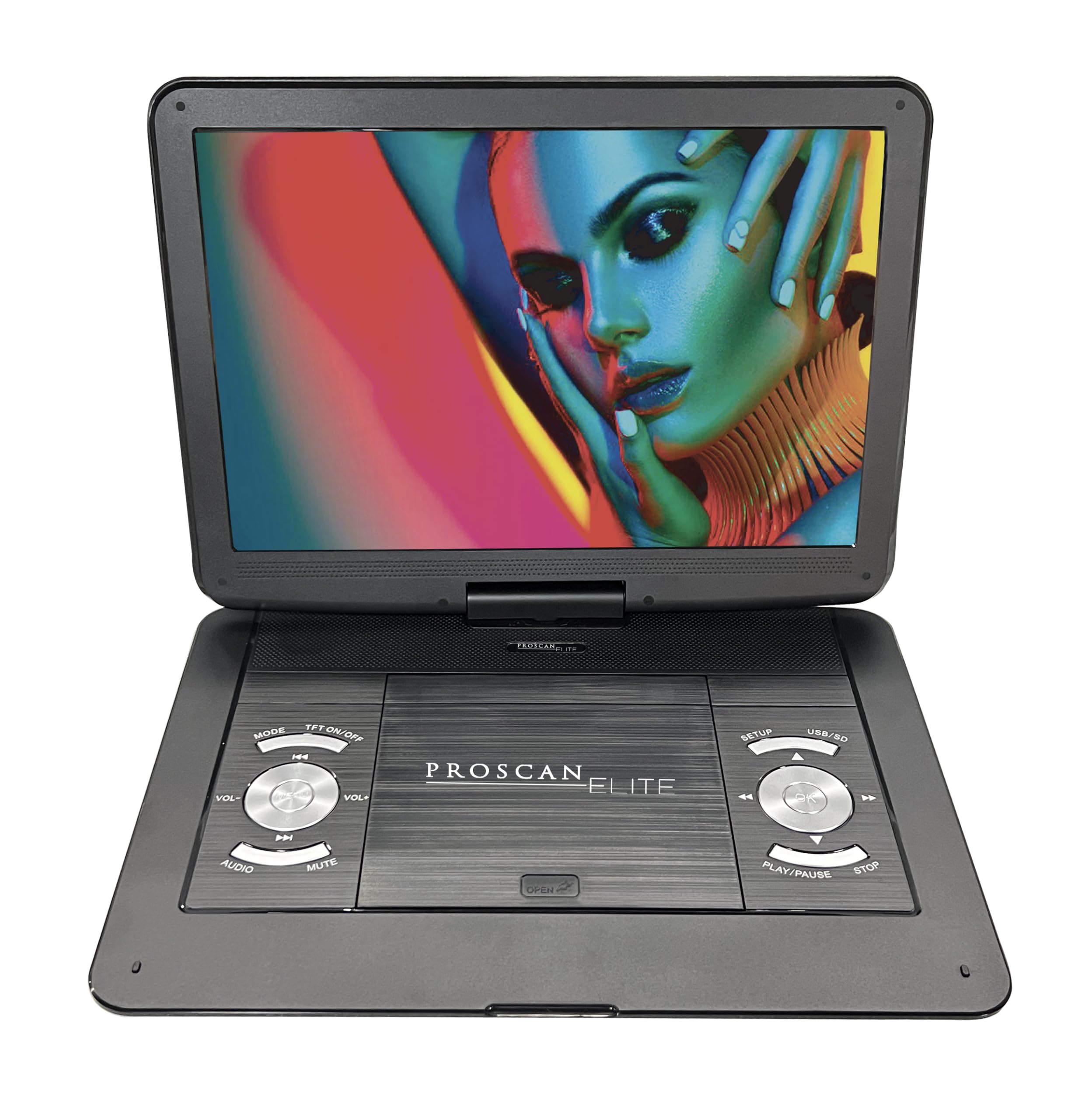 【中古】【非常に良い】Portable DVD Player with 13.3-Inch Swivel Screen and Built-in Rechargeable..