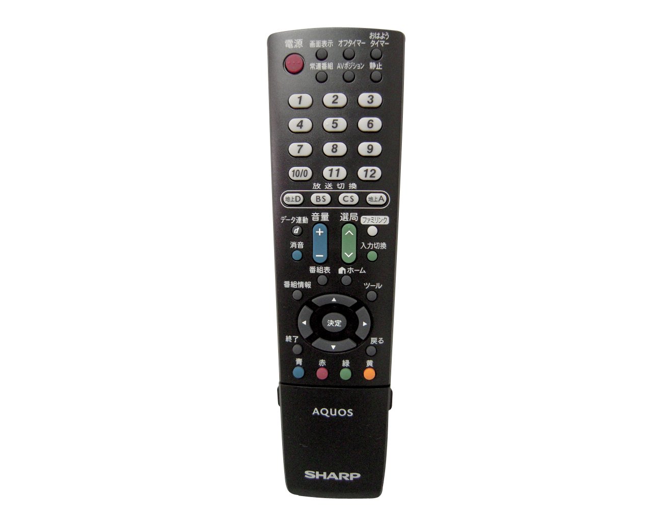【メーカー名】シャープ【メーカー型番】【ブランド名】シャープ(SHARP)【商品説明】SHARP シャープ 液晶テレビ用 リモコン GA952WJSA・画像はイメージ写真ですので付属品など画像の通りではないこともございます。　付属品については商品タイトルに記載がない場合がありますので、　ご不明な場合はメッセージにてお問い合わせください。・当店ではレコード盤には商品タイトルに［レコード］と表記しております。　表記がない物はすべてCDですのでご注意ください。・当店では初期不良に限り、商品到着から7日間は返品を 受付けております。　お問い合わせ・メールにて不具合詳細をご連絡ください。・他モールとの併売品の為、完売の際はキャンセルご連絡させて頂きます。・中古品の商品タイトルに「限定」「初回」「保証」「DLコード」などの表記がありましても、　特典・付属品・帯・保証等は付いておりません。・電子辞書、コンパクトオーディオプレーヤー等のイヤホンは写真にありましても　衛生上、基本お付けしておりません。※未使用品は除く・品名に【import】【輸入】【北米】【海外】等の国内商品でないと把握できる表記商品について　国内のDVDプレイヤー、ゲーム機で稼働しない場合がございます。予めご了承の上、購入ください。・掲載と付属品が異なる場合は確認のご連絡をさせて頂きます。ご注文からお届けまで1、ご注文⇒ご注文は24時間受け付けております。2、注文確認⇒ご注文後、当店から注文確認メールを送信します。3、お届けまで3〜10営業日程度とお考えください。4、入金確認⇒前払い決済をご選択の場合、ご入金確認後、配送手配を致します。5、出荷⇒配送準備が整い次第、出荷致します。配送業者、追跡番号等の詳細をメール送信致します。6、到着⇒出荷後、1〜3日後に商品が到着します。　※離島、北海道、九州、沖縄は遅れる場合がございます。予めご了承下さい。・お電話でのお問合せは少人数で運営の為受け付けておりませんので、お問い合わせ・メールにてお願い致します。★お客様都合によるご注文後のキャンセル・返品は　お受けしておりませんのでご了承ください。
