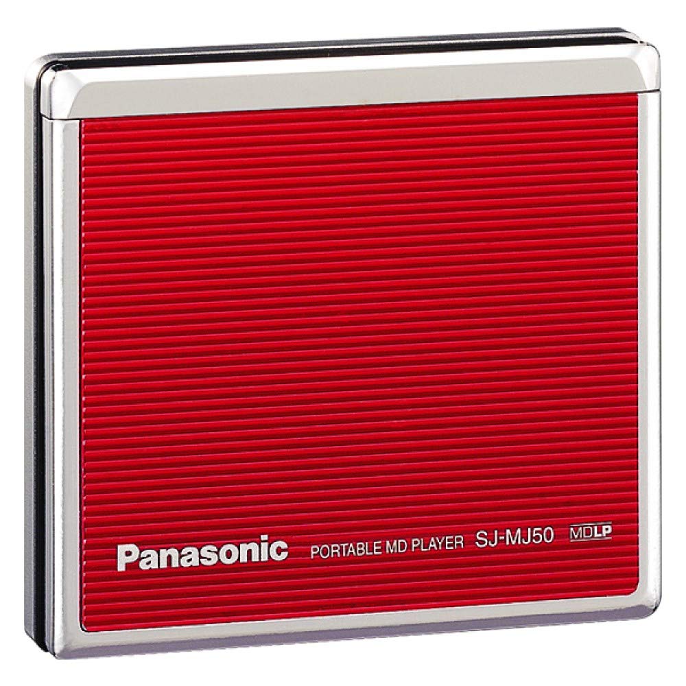 【中古】【非常に良い】Panasonic パナソニック SJ-MJ50-R レッド ポータブルMDプレーヤー MDLP対応 (M..