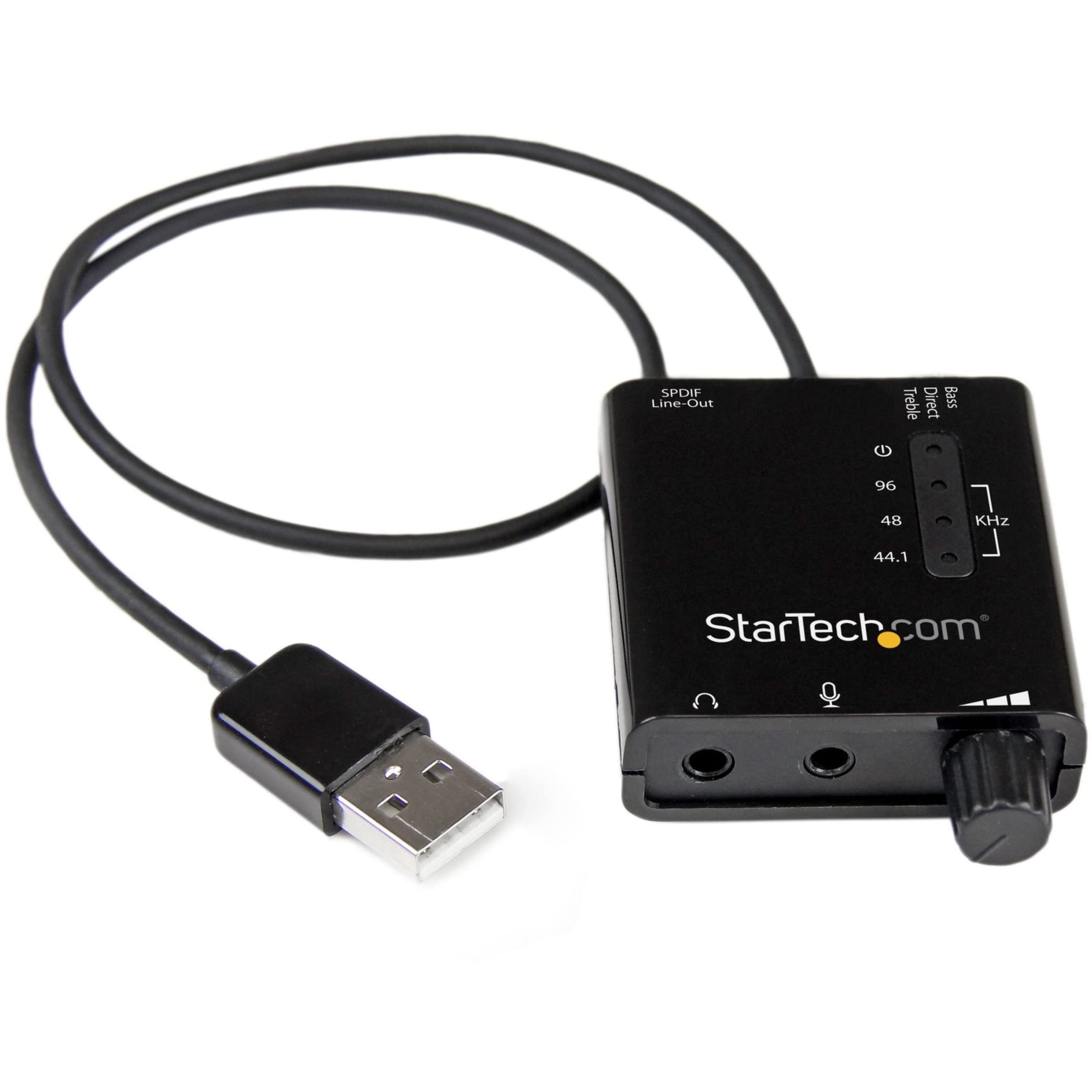 【中古】【非常に良い】StarTech.com USB - DACヘッドホンアンプ S/PDIF対応 96kHz/24bit 2x 3.5mmミニジャック 1x 3.5mmトスリンク丸型コネクタ ICUSBAUDIO2D