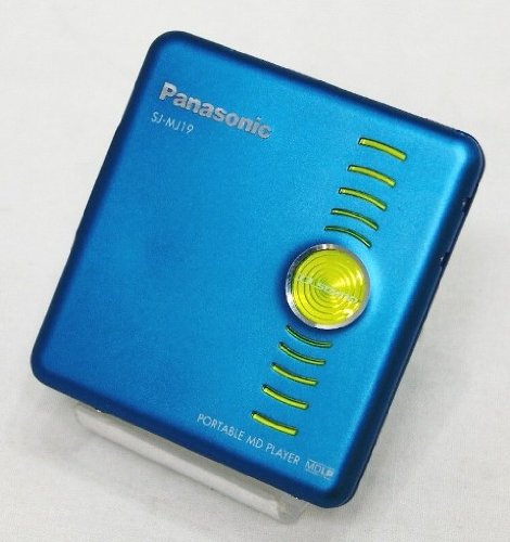 【中古】【非常に良い】Panasonic　パナソニック　SJ-MJ19-A ブルー　ポータブルMDプレーヤー　MDLP対応　（MD再生専用機/MDウォークマン）