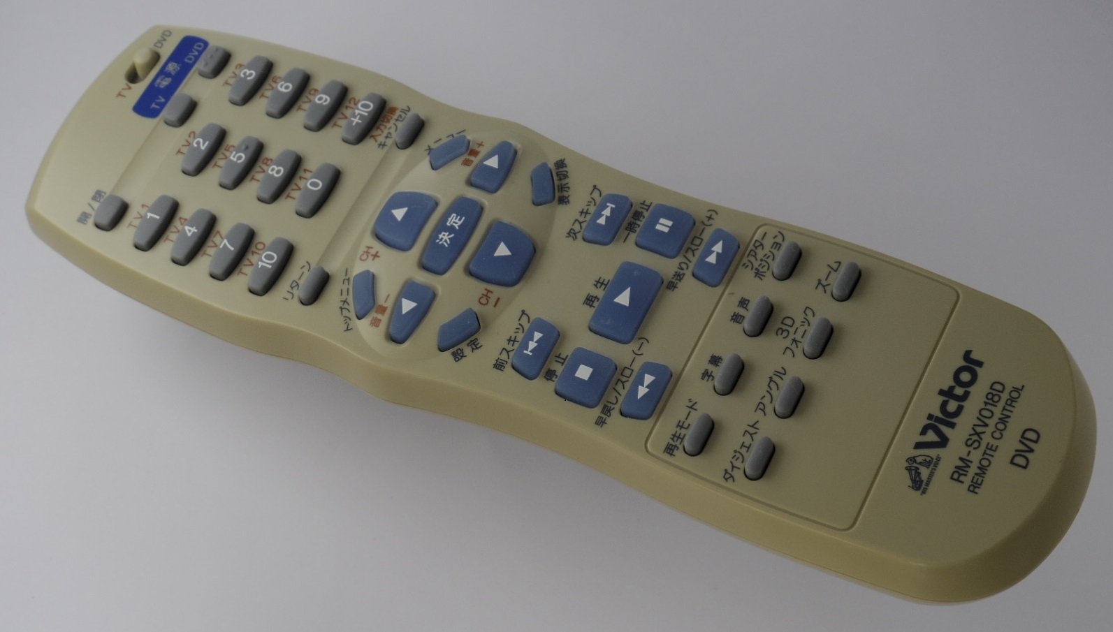 【中古】【非常に良い】ビクター DVDリモコン RM-SXV018D