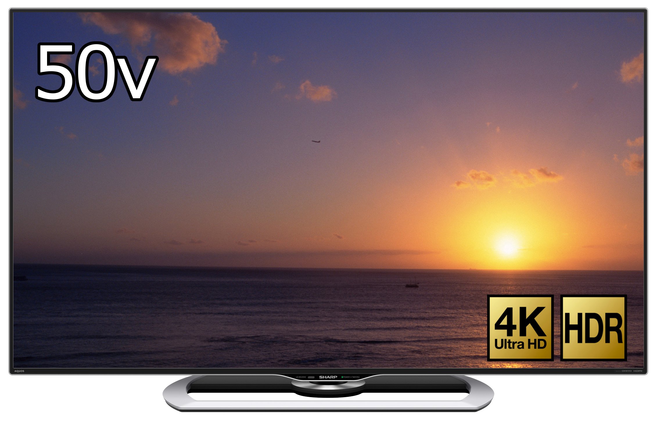 【中古】【非常に良い】シャープ 50V型 液晶 テレビ AQUOS LC-50US40 4K HDR対応 低反射「N-Blackパネル」搭載 2016年モデル