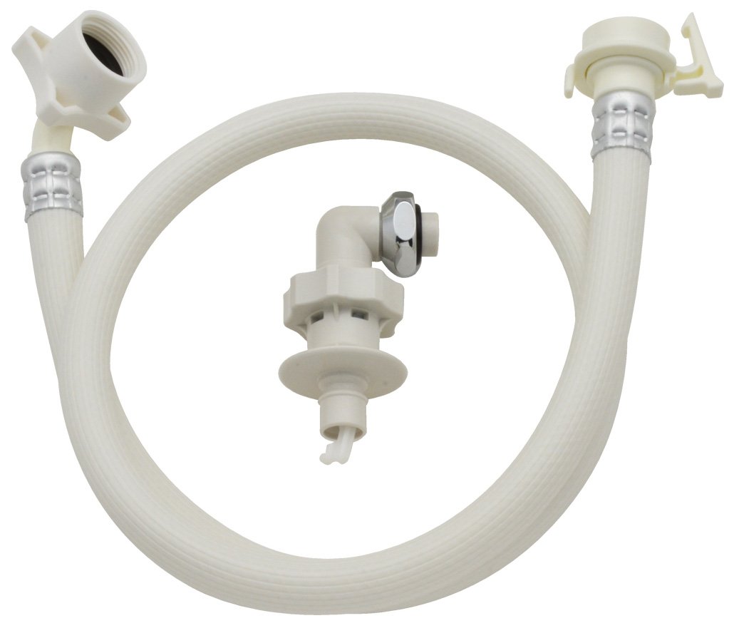 【中古】【非常に良い】ガオナ ホリダー・シモン 自動洗濯機用 給水ホース 5.0m ワンタッチ給水ジョイントセット (水漏れ防止 安心ストッパーつき 取付ネジ2サイズ兼用 取付簡単) GA-LC014