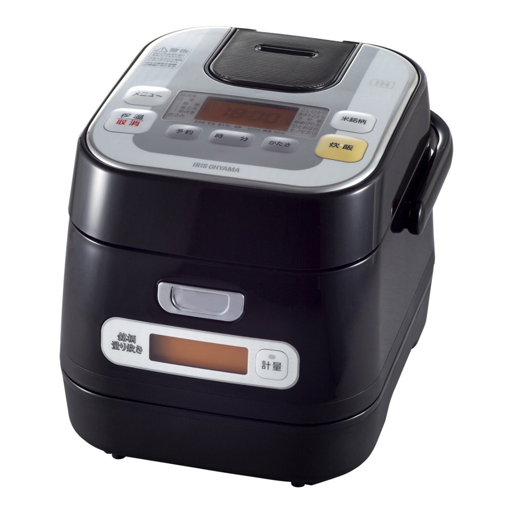 【中古】【非常に良い】アイリスオーヤマ 銘柄量り炊きIHジャー炊飯器 3合 RC-IA30-B